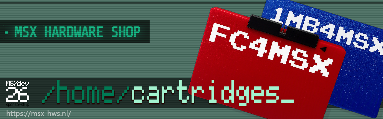MSXdev26 sponsoring – Disk Controller or Memory Mapper Cartridge